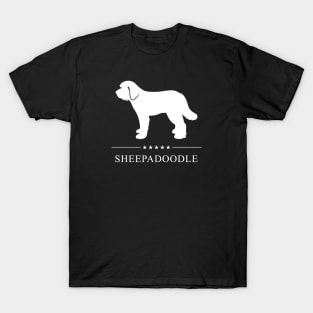 Sheepadoodle White Silhouette T-Shirt